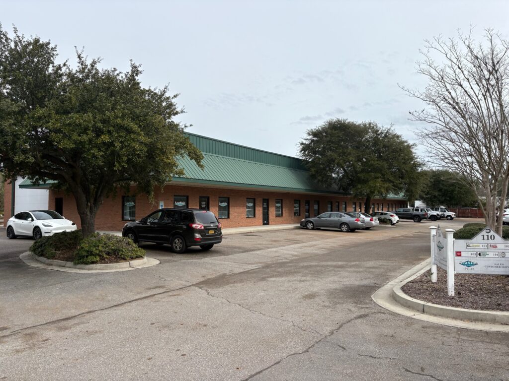 Front exterior of 110 and 114 Portwatch Way in Wilmington, North Carolina